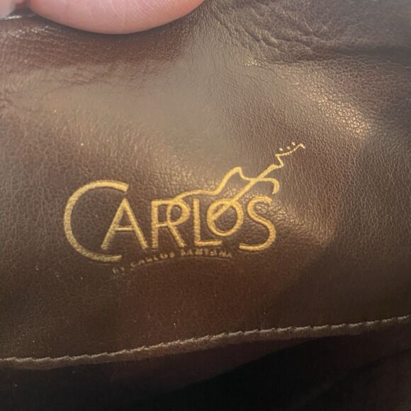 Carlos By Carlos Santana Momentum Tall Riding Boots Brown Womens 8 M Buckle Boho - Picture 6 of 7